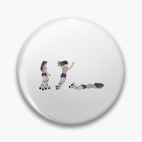 Item preview, Brunette Rollerskater Falling designed and sold by MelTDesignsCo.