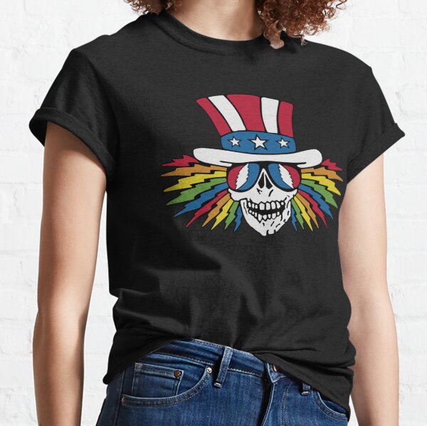 Uncle Sam Skeleton Shirt, Sticker, Poster, Mask Classic T-Shirt