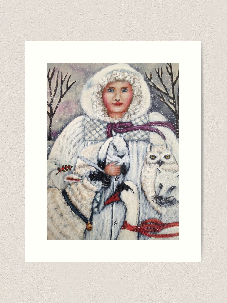 Thumbnail 1 of 3, Art Print, Winter Wonderland designed and sold by fionagurnsey.
