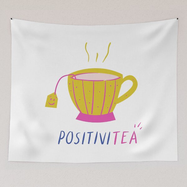 Item preview, Positivitea - Witty Drink Puns designed and sold by ItsNikkiArts.