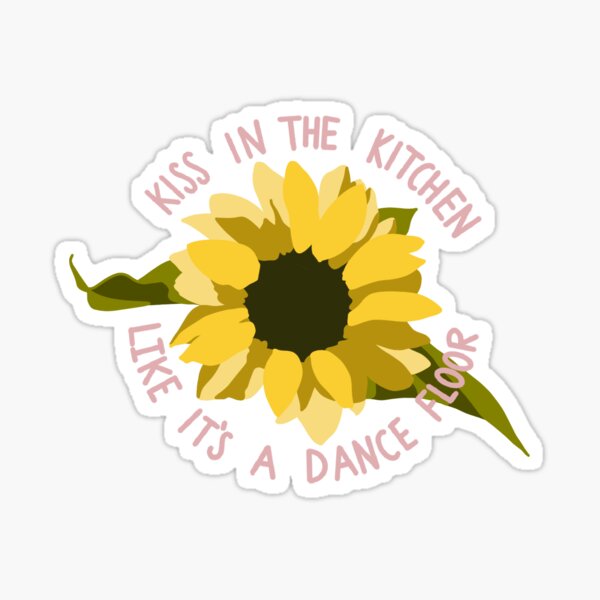 Sunflower Kitchenaid, Kitchen Mixer Decal Sticker Set. Sunflowers