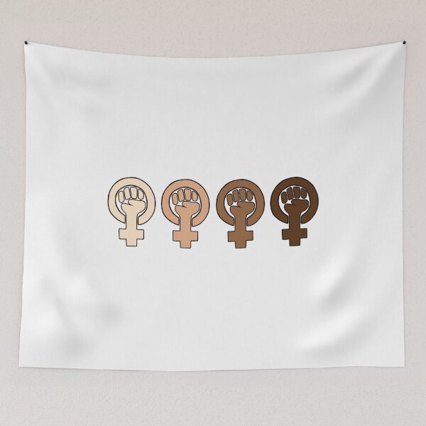 Item preview, intersectional feminism fists designed and sold by ekmdesigns.