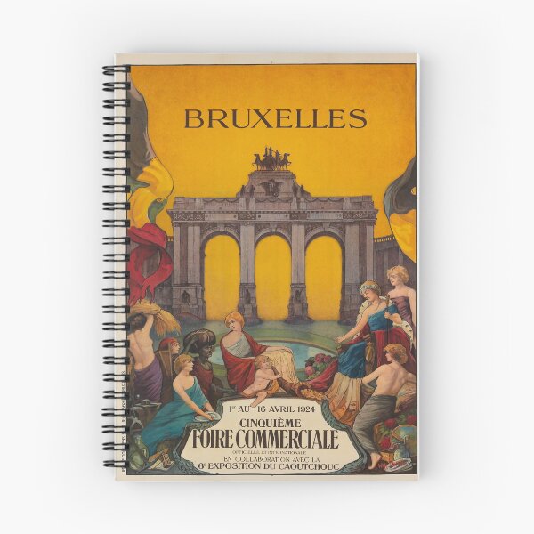 Item preview, Bruxelles vintage travel poster designed and sold by stickart-marek.