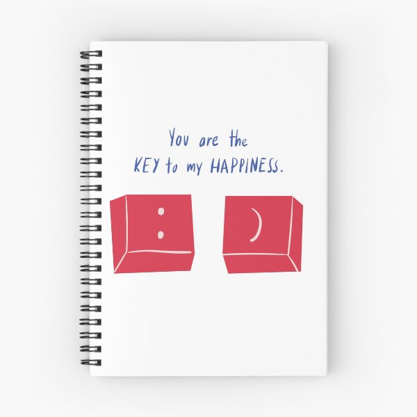 Item preview, You Are The Key To My Happiness - Witty Valentines Love Quotes designed and sold by ItsNikkiArts.
