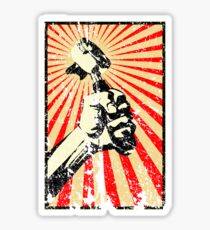 Coffee Revolution! Distressed Sticker