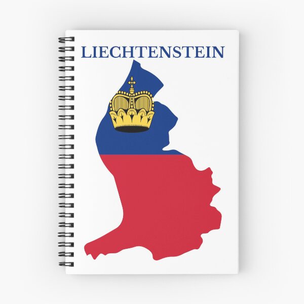 Item preview, Liechtenstein flag map designed and sold by marosharaf.