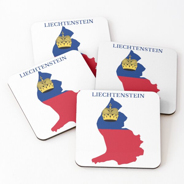 Item preview, Liechtenstein flag map designed and sold by marosharaf.