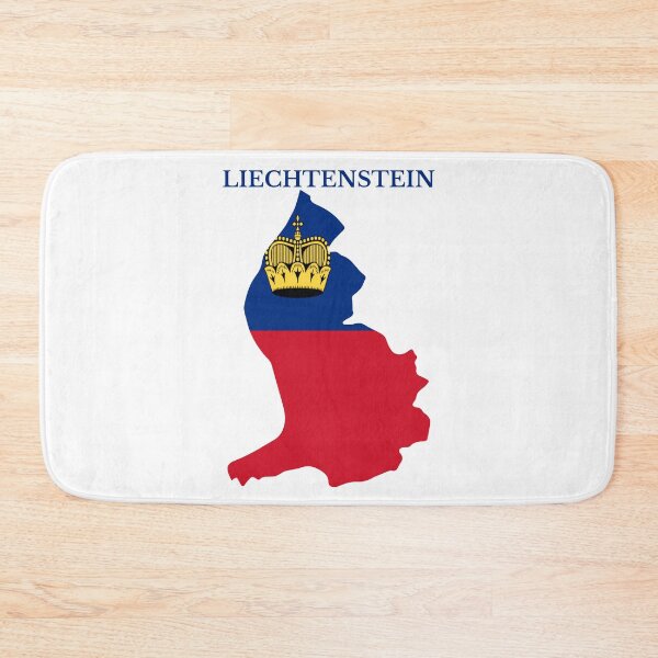 Item preview, Liechtenstein flag map designed and sold by marosharaf.