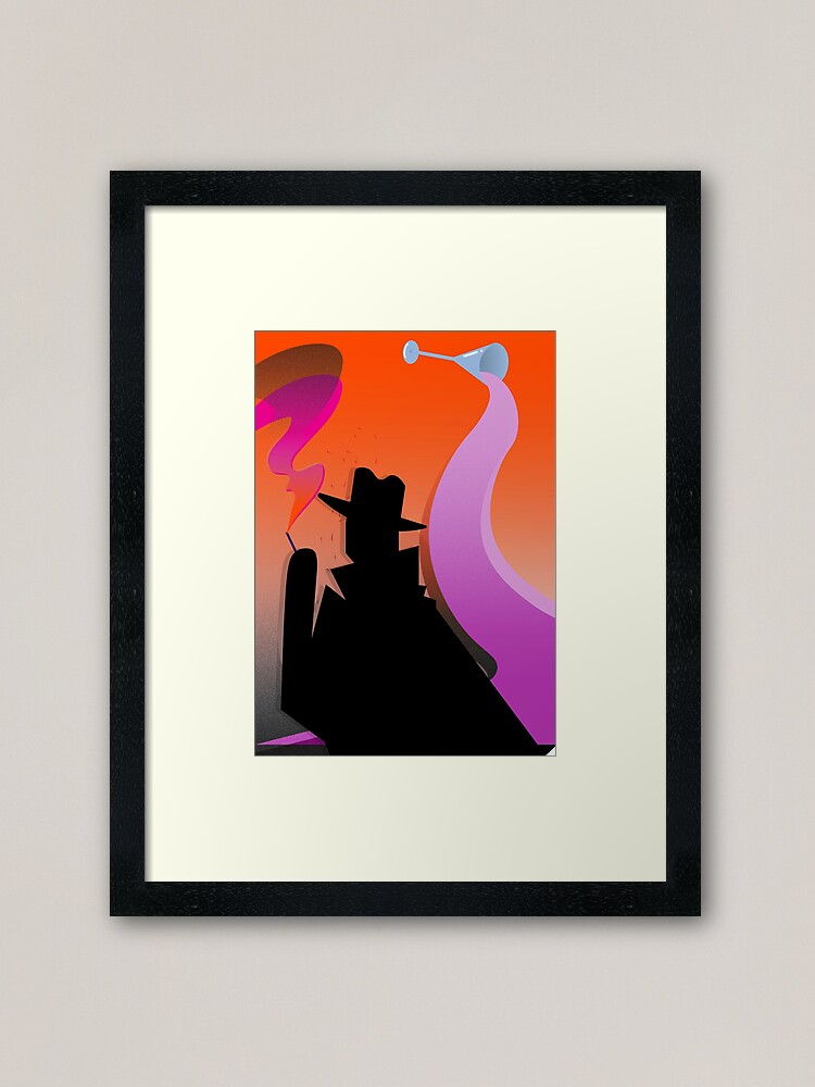 Alternate view of Tribute to Hitchcock Framed Art Print