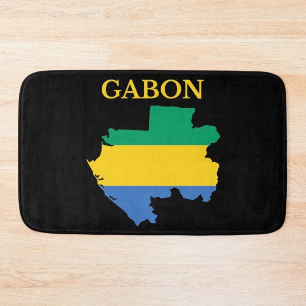 Item preview, Gabon Map Flag designed and sold by marosharaf.