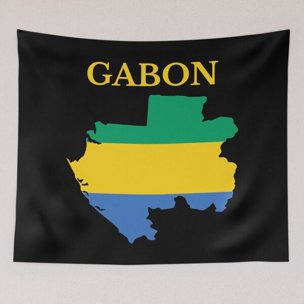 Item preview, Gabon Map Flag designed and sold by marosharaf.