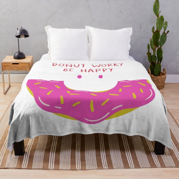 Item preview, Donut Worry Be Happy - Witty Food Puns designed and sold by ItsNikkiArts.