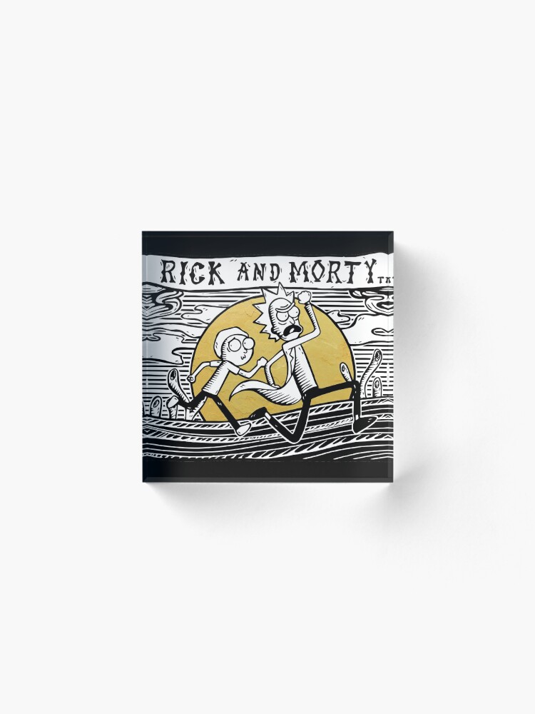 Alternate view of Rick & Morty Acrylic Block