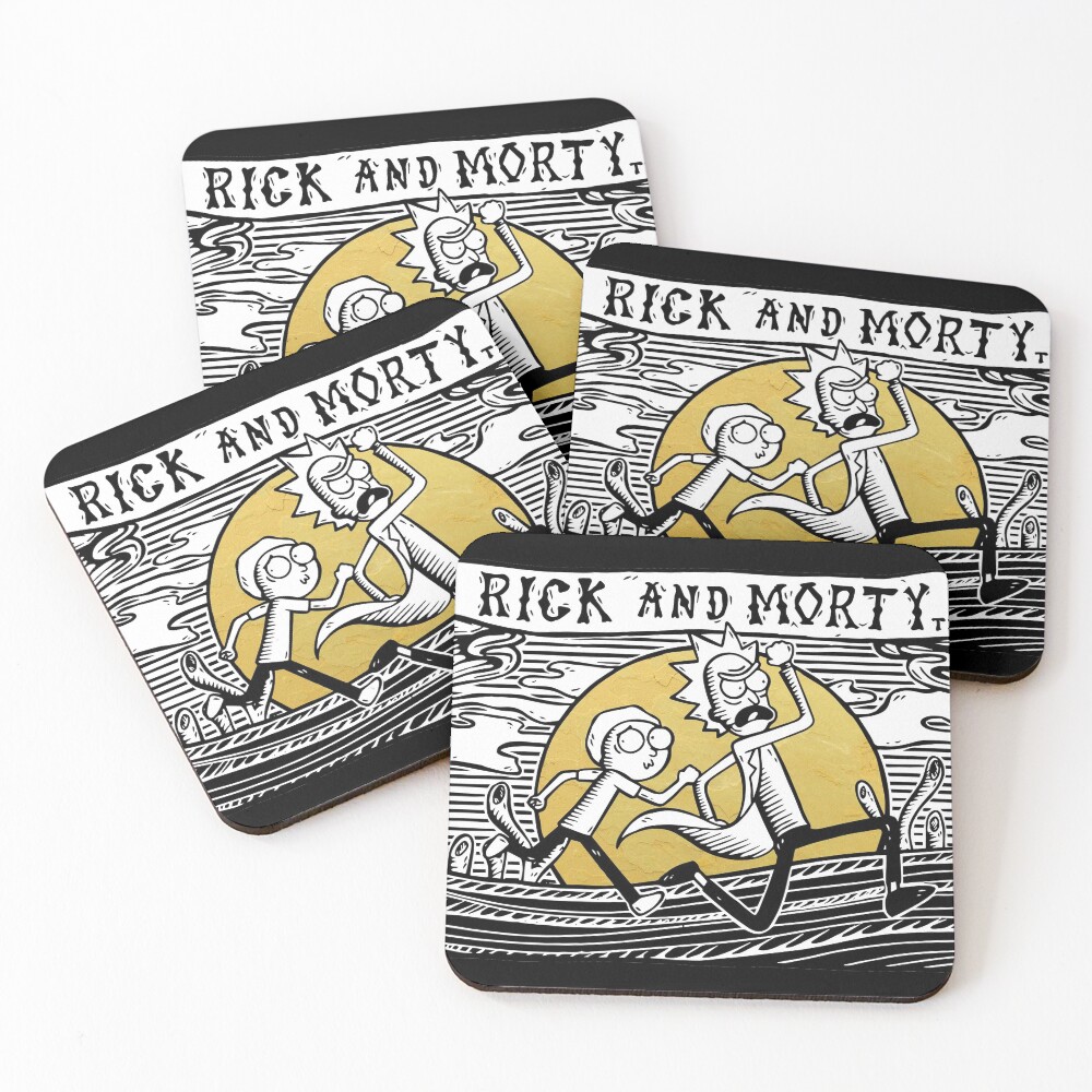 Rick & Morty Coasters (Set of 4)