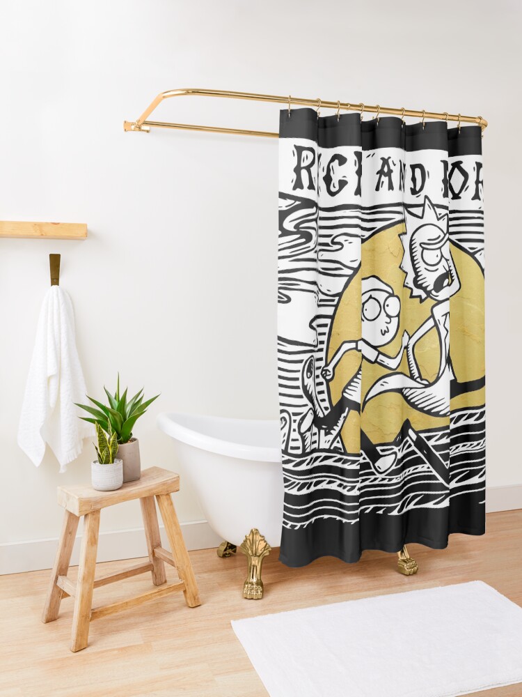 Alternate view of Rick & Morty Shower Curtain