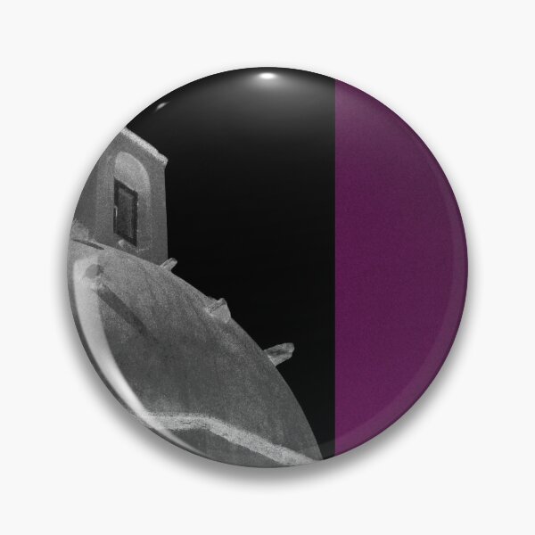 Item preview, Old traditional church dome, side view, Santorini island, Aegean architecture, Greece, purple. designed and sold by Santorini Gallery.