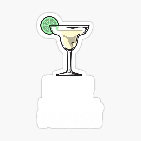 "One margarita, please. Cocktail design." Sticker for Sale by Redbubble