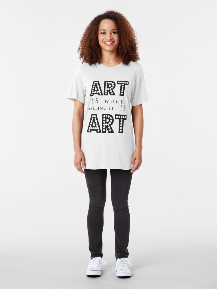 Alternate view of Art Is Work Slim Fit T-Shirt