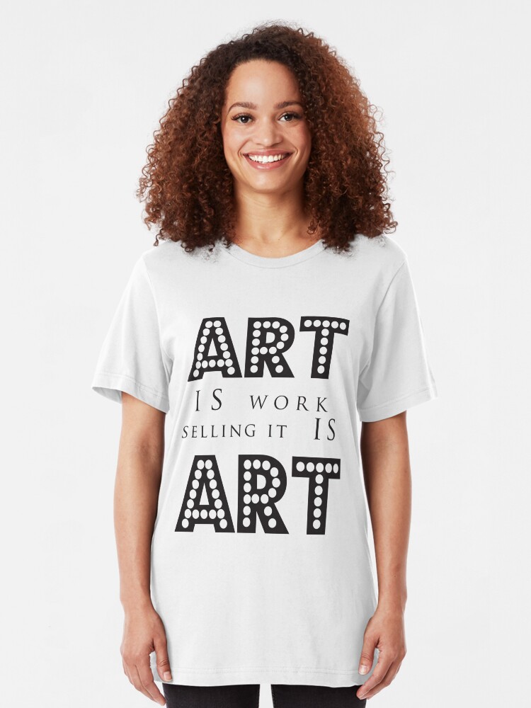 Alternate view of Art Is Work Slim Fit T-Shirt