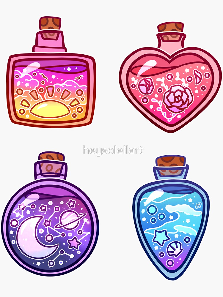 Summer Potions Sticker Sheet by heysoleilart