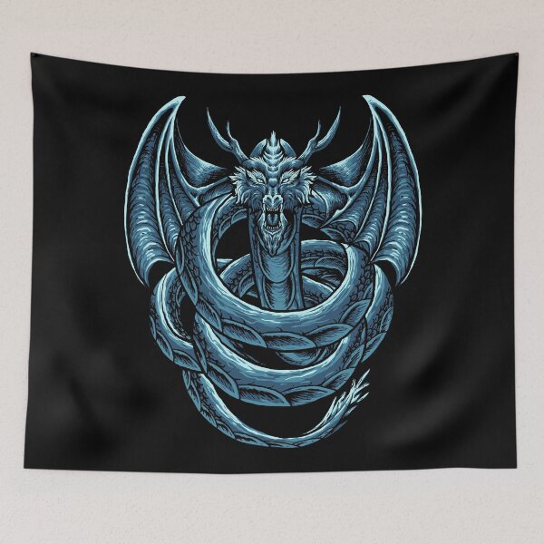 Item preview, Mighty Blue Dragon designed and sold by Vector Scout Lab.