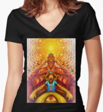 A new way to say Hooray! Women's Fitted V-Neck T-Shirt