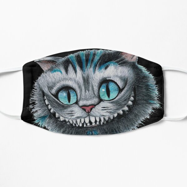 Masques En Tissu Sur Le Theme Chat De Cheshire Redbubble