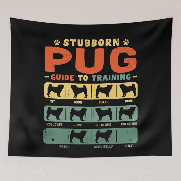 Item preview, Pug Funny Guide to Traning designed and sold by rafaeltto.