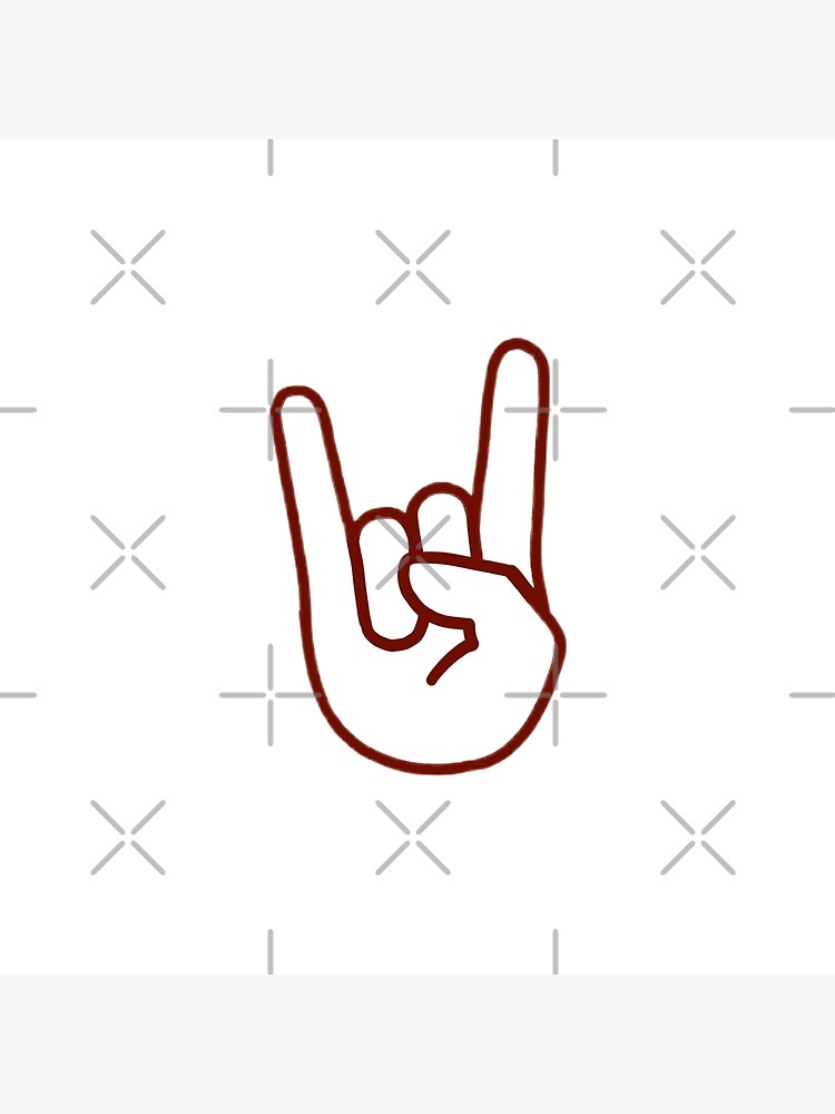 "Horns Up" Poster for Sale by martav99 Redbubble