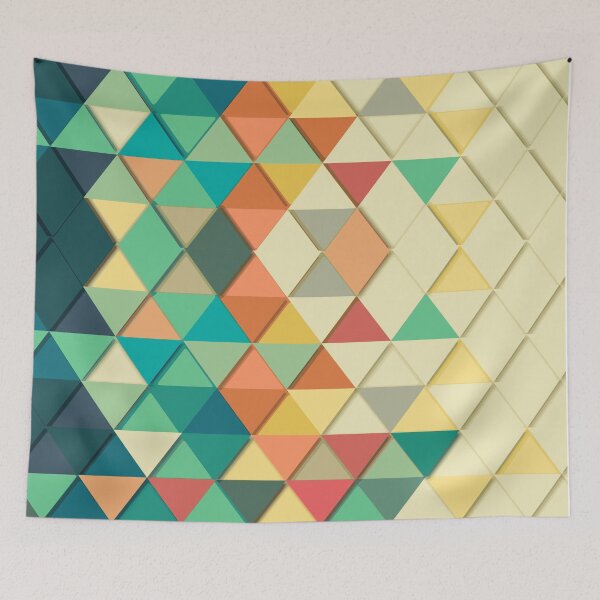 Item preview, Colourful Geometric  Triangles  designed and sold by 0tdesigns.