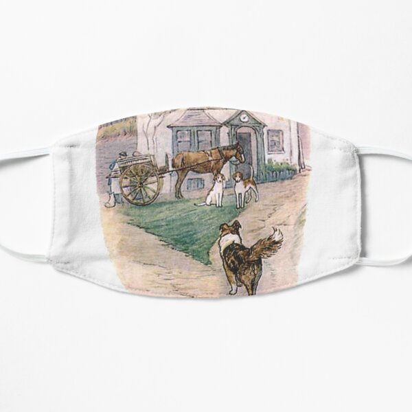 Collie went to look for help Flat Mask