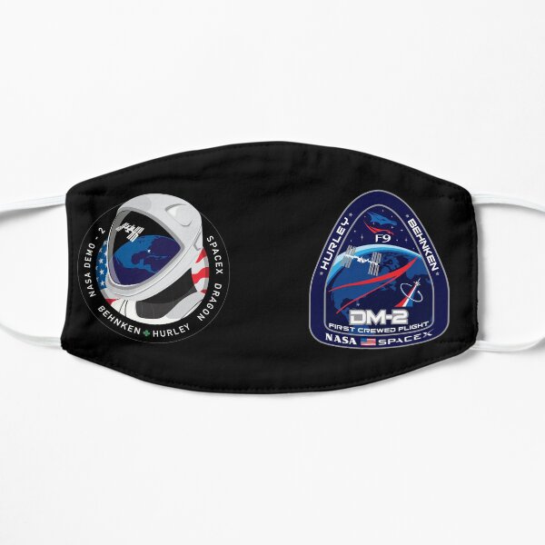 SpaceX Dragon NASA Mission Patches Flat Mask