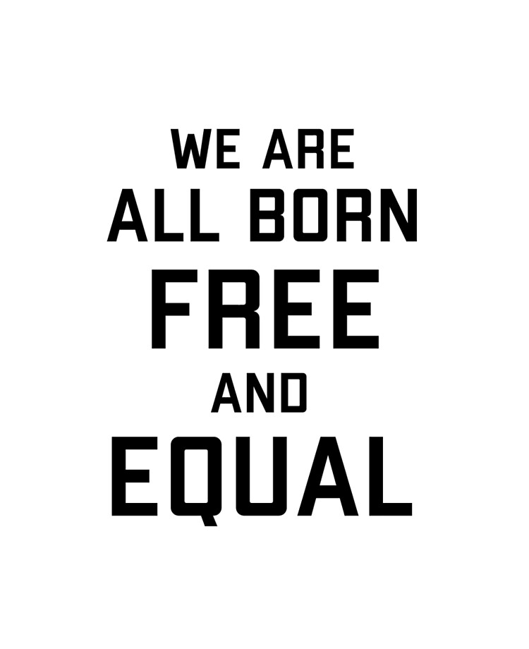 We Are All Born Free And Equal Ipad Case Skin By Statim Redbubble
