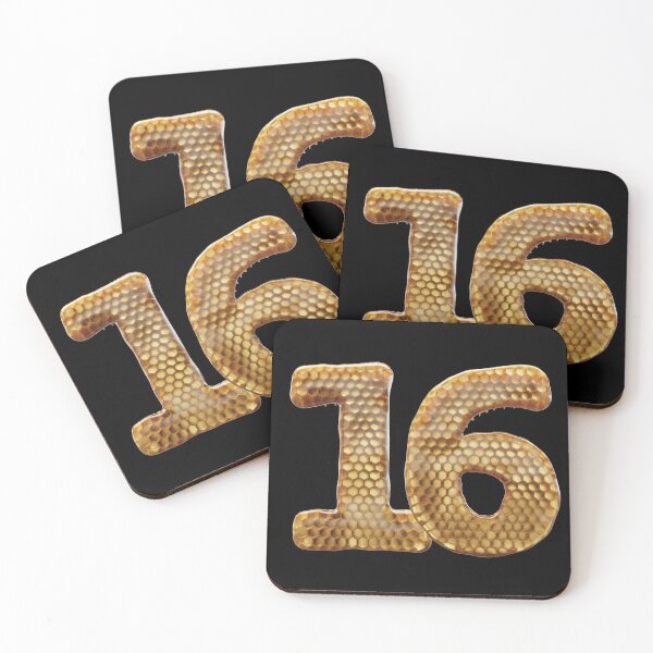 Item preview, 16 Number 3d Honey Numbers Font designed and sold by HelloFromAja.