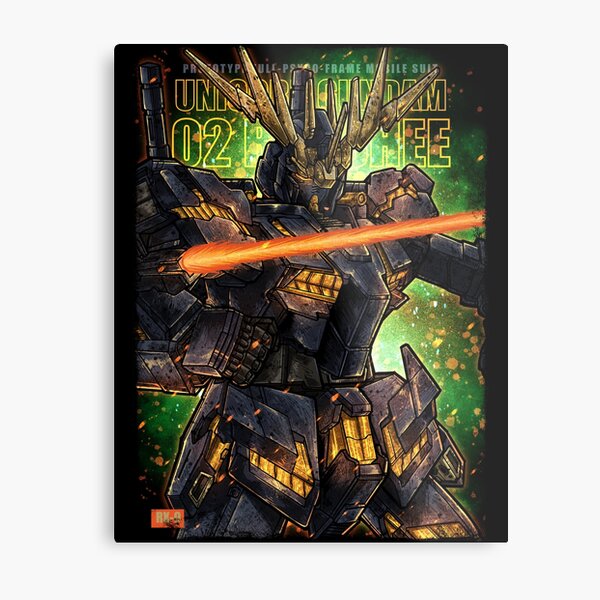 Gundam Unicorn Banshee Norn Metal Print