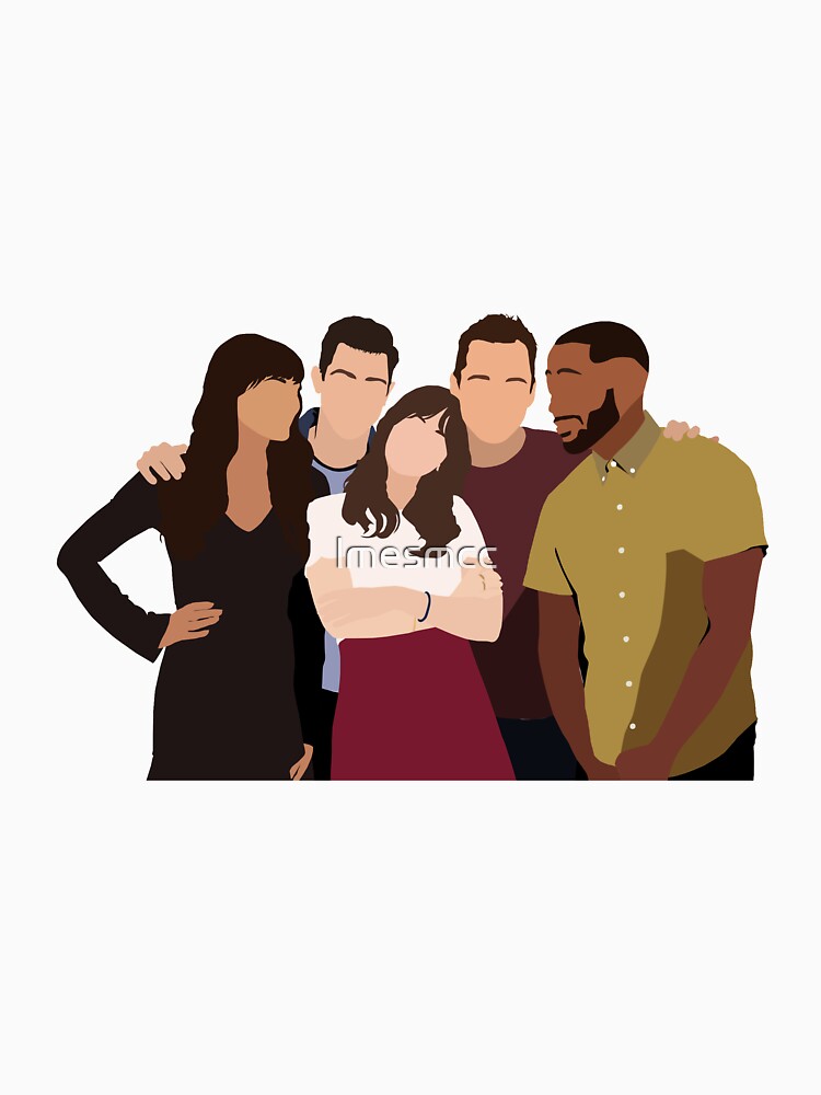 "New Girl Cast" Tshirt for Sale by lmesmcc Redbubble new girl t
