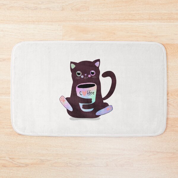 Item preview,  Kawaii  cat with coffee cup. T-shirt designed and sold by hmadan.