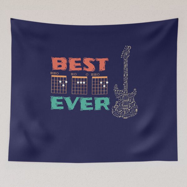 Item preview, BEST DAD EVER Guitar Chord style  designed and sold by ShirtzTonight.