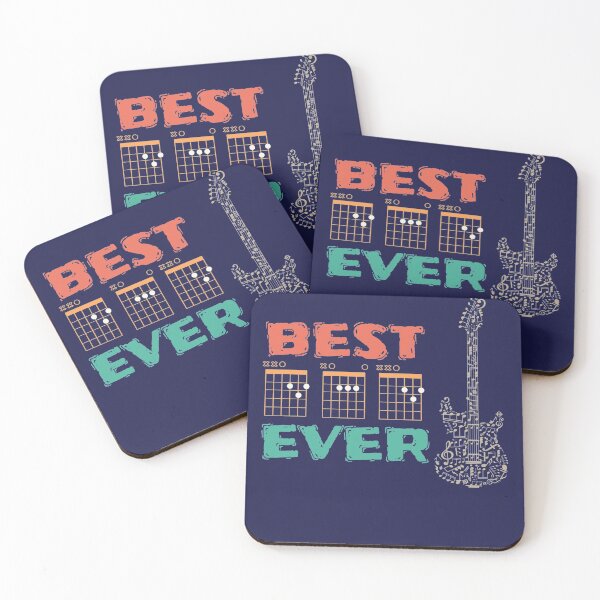 Item preview, BEST DAD EVER Guitar Chord style  designed and sold by ShirtzTonight.