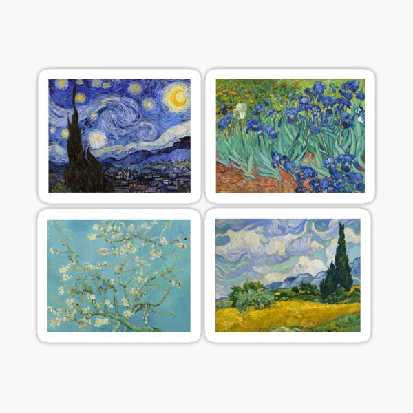 Item preview, Vincent Van Gogh Famous Paintings Set Sticker Pack designed and sold by reapolo.