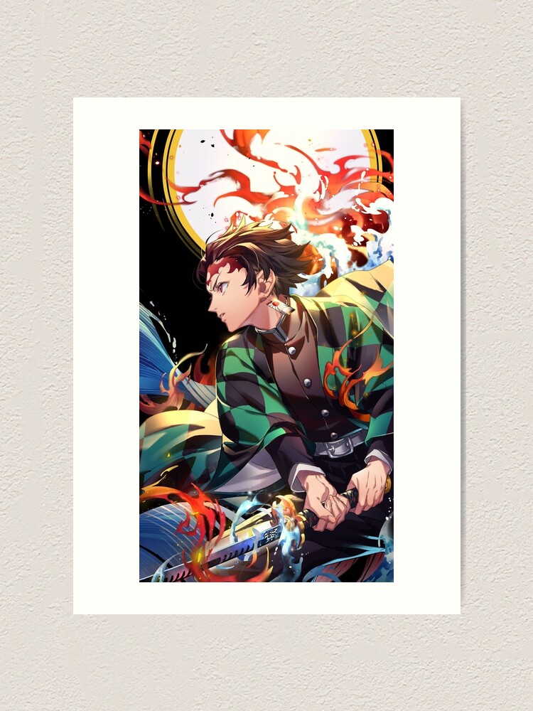 Copy Of Demon Slayer Tanjiro Kamado 1 Art Print By Akotsg Redbubble