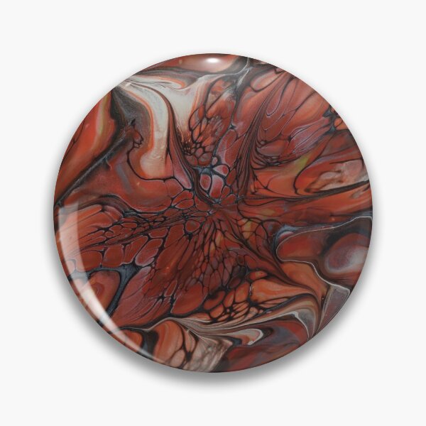 Item preview,  fiery red flowers with hints of silver and black designed and sold by SusannePasset.