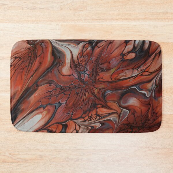 Item preview,  fiery red flowers with hints of silver and black designed and sold by SusannePasset.