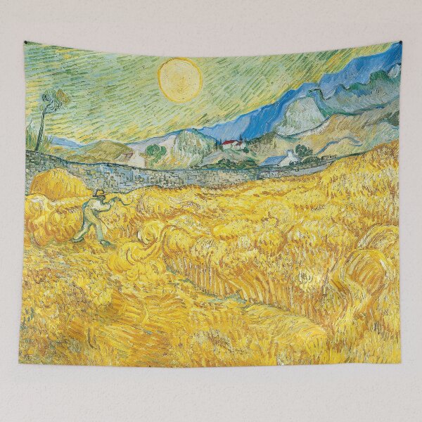Item preview, Wheatfield with a Reaper, by Vincent Van Gogh designed and sold by Irina Polyanskaya.