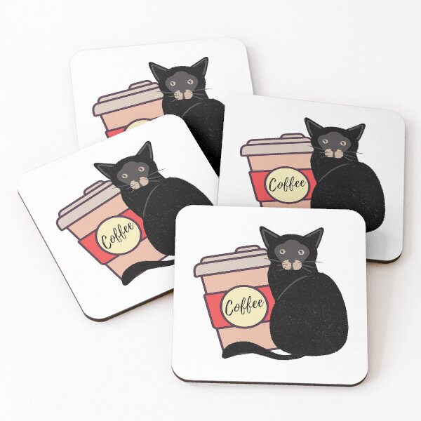 Item preview, The Coffee Cat (Light Background) designed and sold by Yosaporn.