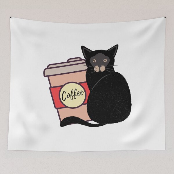 Item preview, The Coffee Cat (Light Background) designed and sold by Yosaporn.