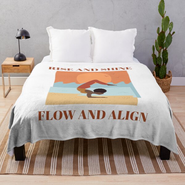 Item preview, Rise And Shine ,Flow and align T-shirt , Yoga Inspirational and Motivational  T-Shirt designed and sold by JobaBreezy.
