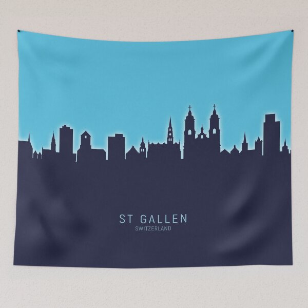 Item preview, St Gallen Switzerland Skyline designed and sold by ArtPrints.