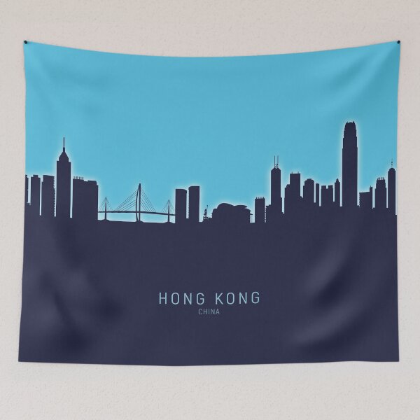 Aperçu de l'œuvre Hong Kong Skyline créée et vendue par ArtPrints.