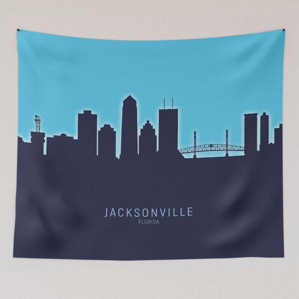 Artikelvorschau, Jacksonville Florida Skyline entworfen und verkauft von ArtPrints.
